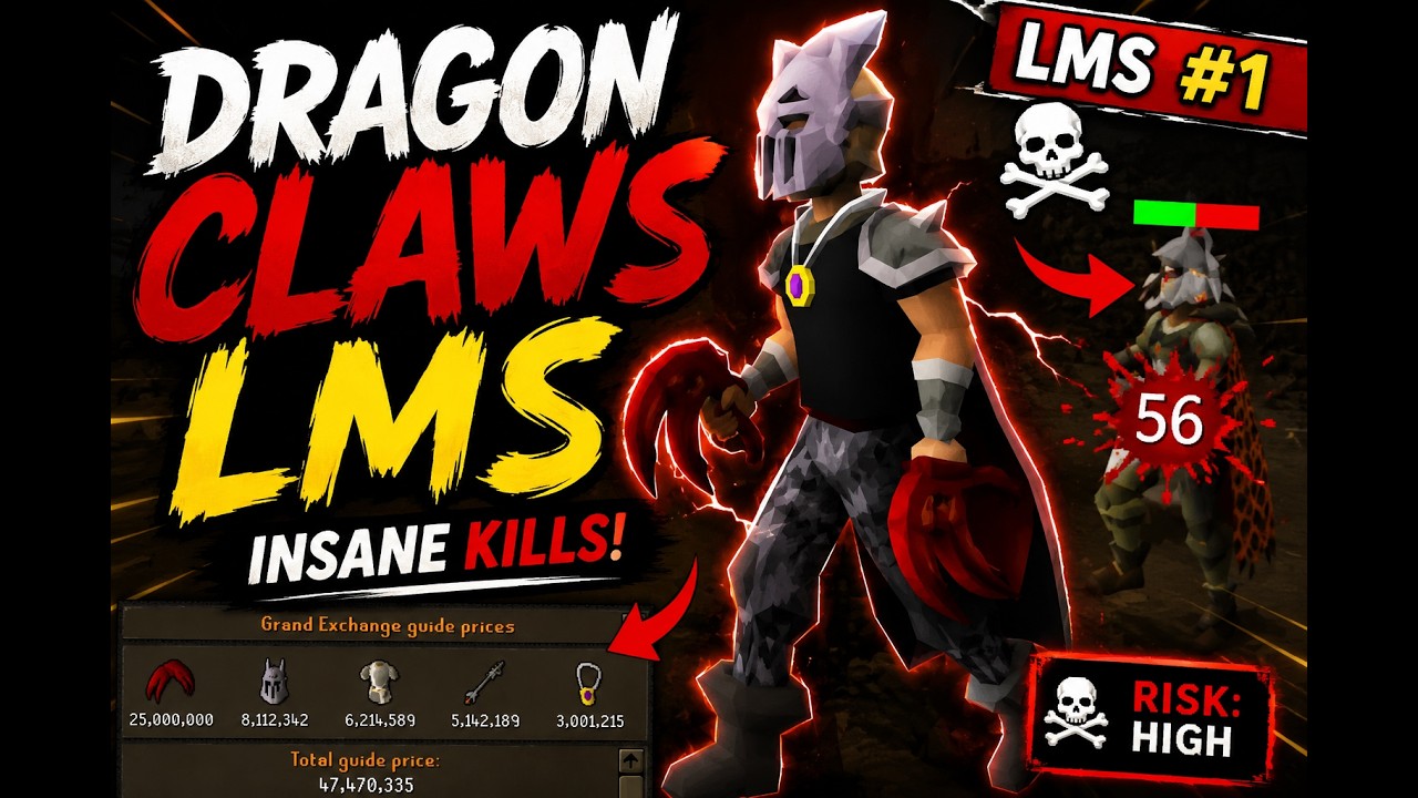 NEW Dragon Claws LMS Update is INSANE! | Claws Only Kill Compilation (OSRS) #osrs #shorts #foryou