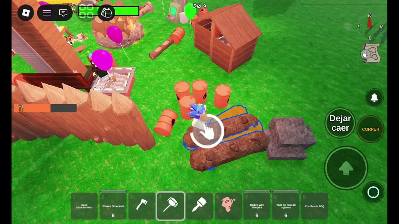 Jugando 99 bosques en la noche