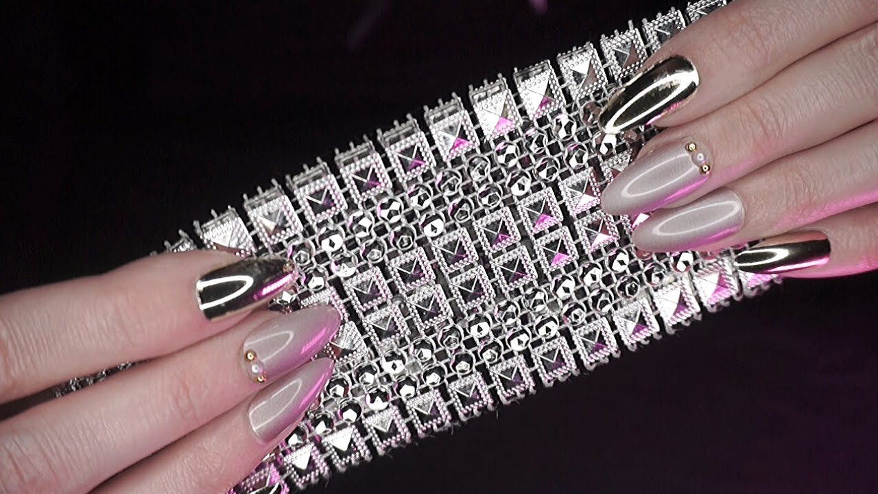 ASMR with Rhinestones 💎✨ | Scratching | Nail Rubbing | No Talking