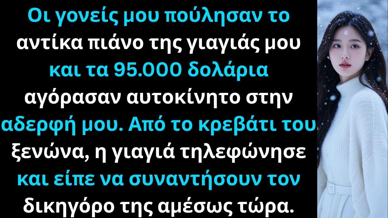 Οι γονείς μου χρησιμοποίησαν κληρονομιά για αυτοκίνητο αδερφής· γιαγιά τηλεφώνησε από ξενώνα