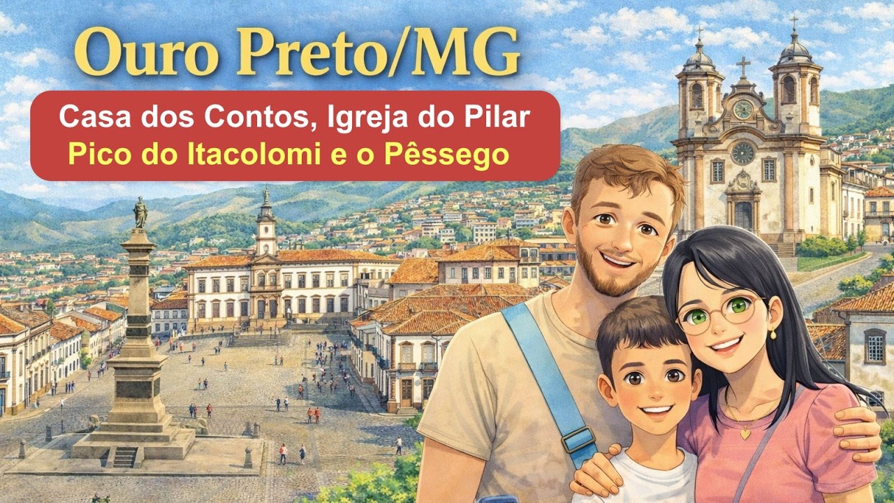 Ouro Preto/MG - Casa dos Contos, Igreja do Pilar, Pico do Itacolomi e o Pêssego