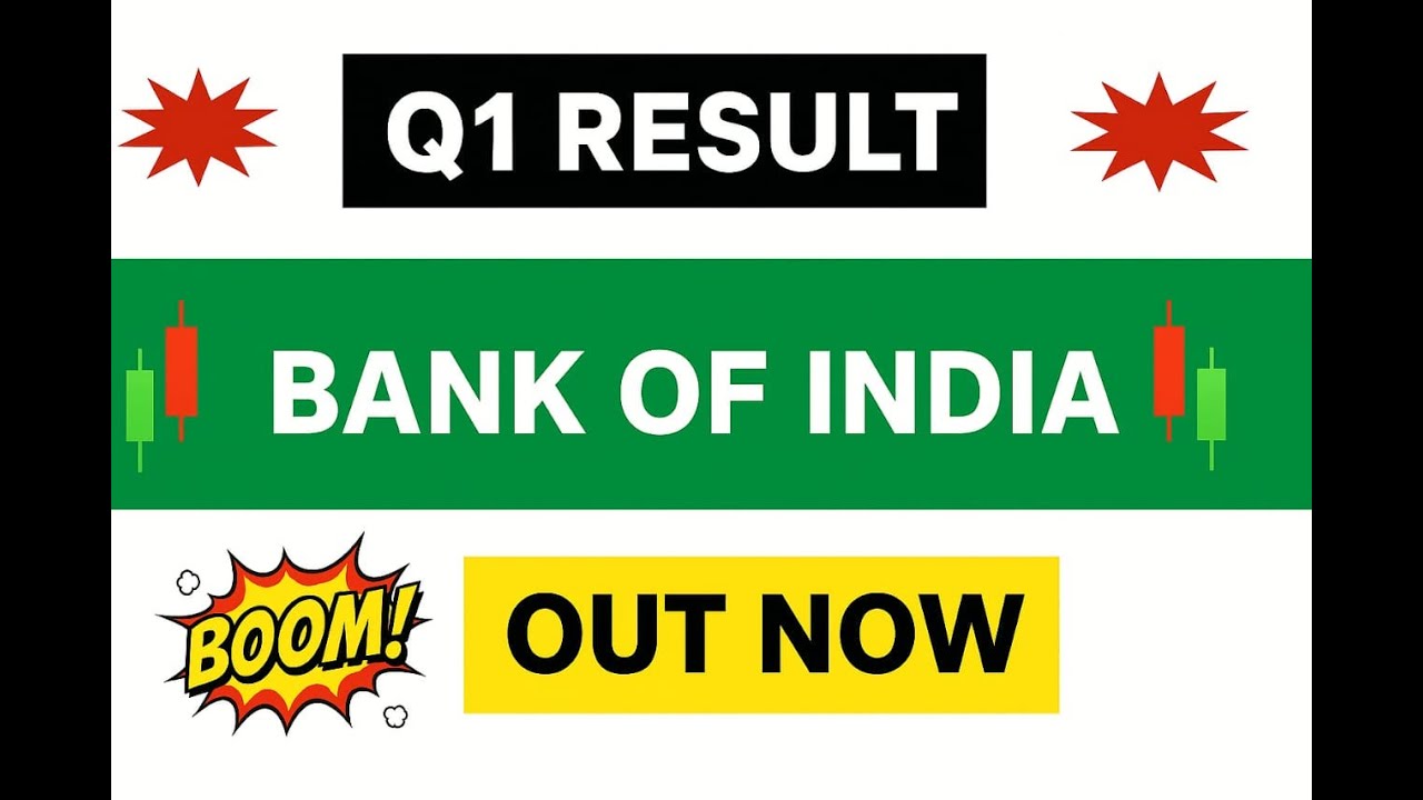 Bank Of India Q1 Results 2026 | Bank Of India Results Today | Bank Of India Share News Today