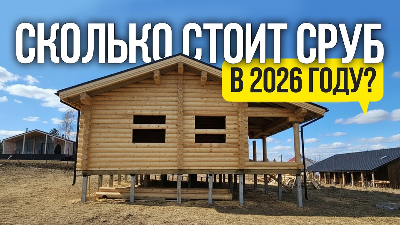 Сколько СТОИТ сруб дома в 2026 ГОДУ? Смета на стройку по этапам!