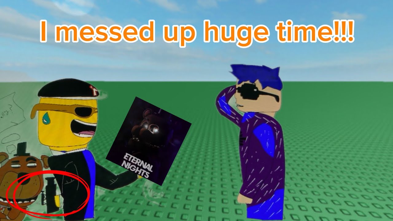 Tricking jack in fnaf eternal nights roblox (it all goes wrong!!!)