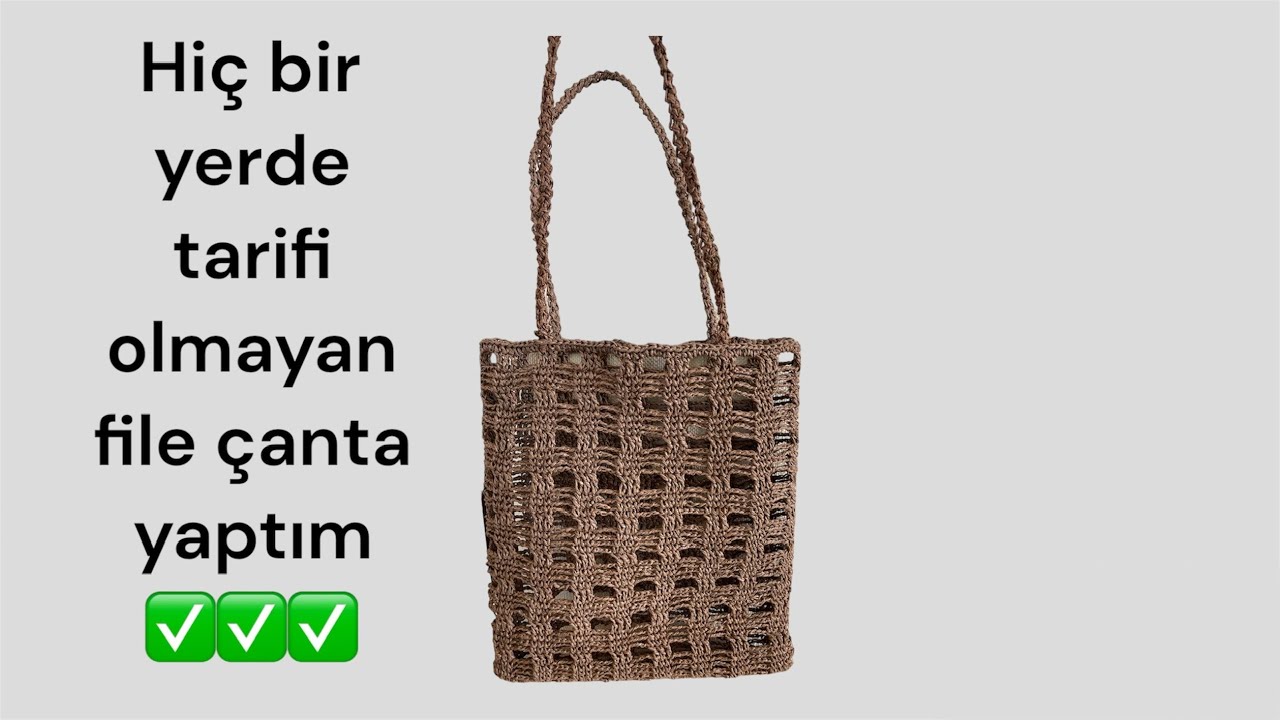 HİÇ BİR YERDE TARİFİ OLMAYAN FİLE ÇANTA 🤩🤩