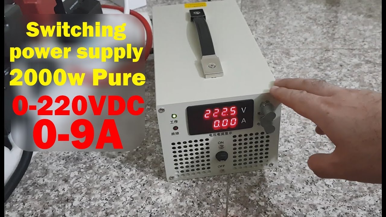 نظرة على مجهز قدرة 2000W قابل لتعديل التيار والجهد لغاية 220VDC