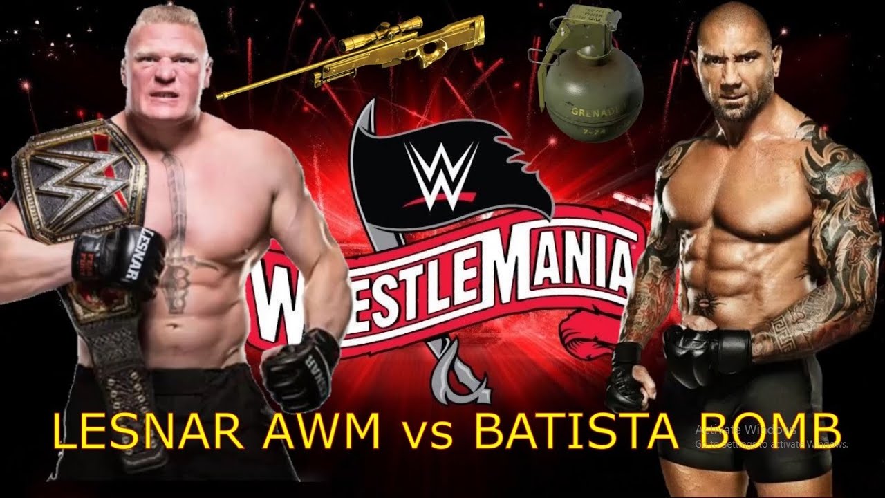 Batista vs Brock Lesnar Full Match Wrestlemania 31 #WWE