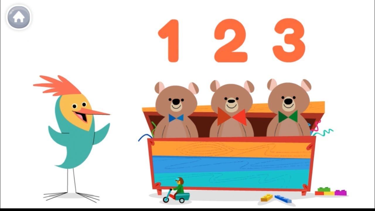 Count 1 to 3 objects for preschoolers - 1 to 3 number counting - 1 to 3 fun counting - Counting