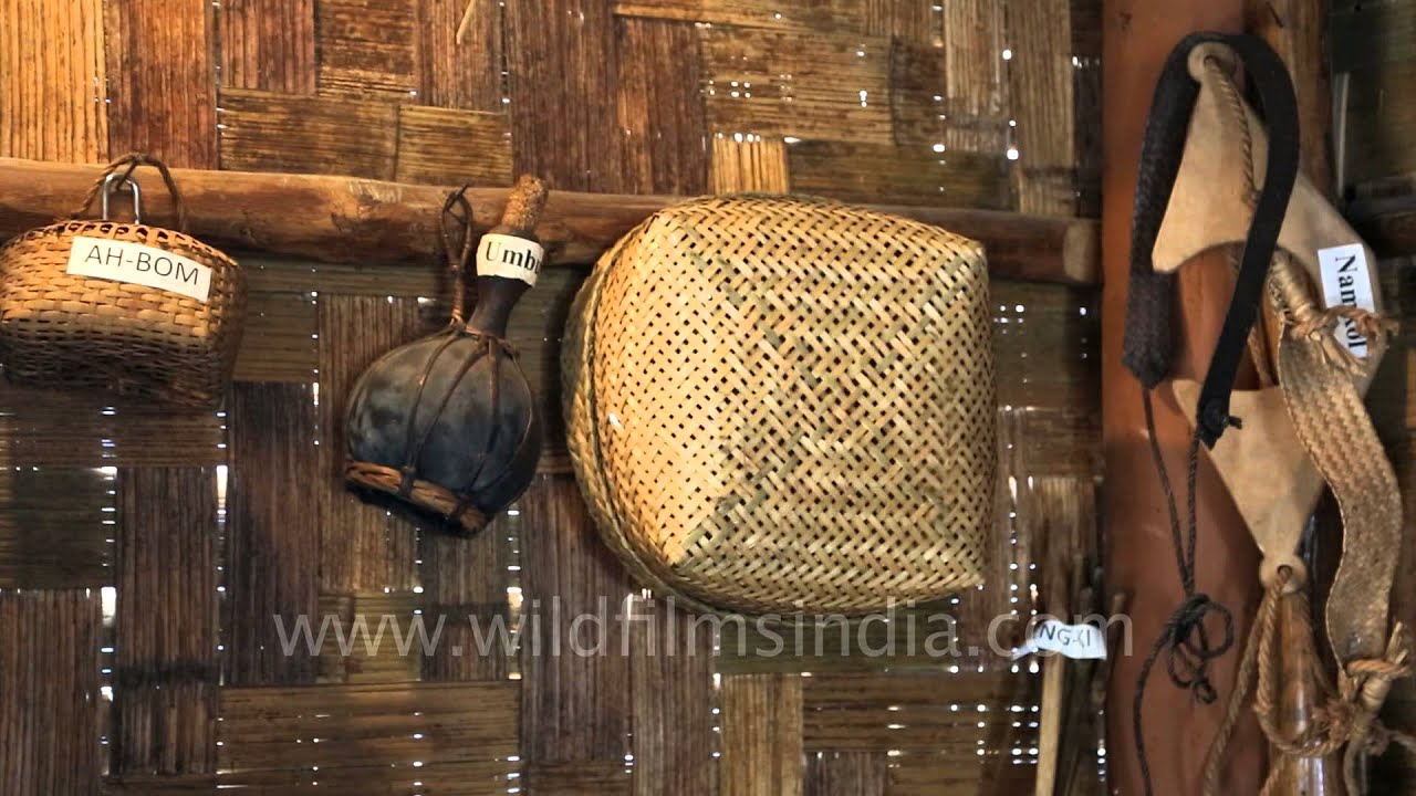 Inside view of Kuki morung