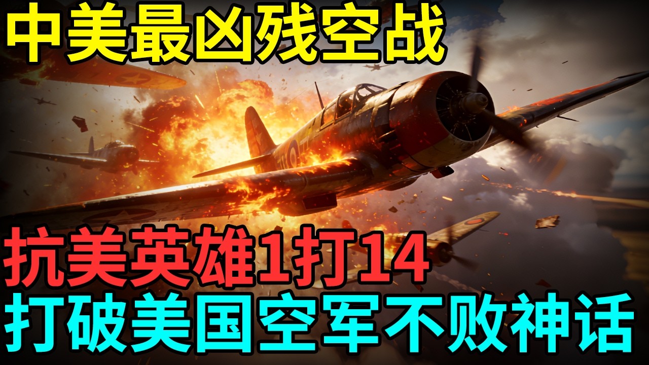 中美最凶残空战，抗美援朝英雄1打14，彻底打破美国空军不败神话，美国少将连夜宣布撤军【档案纪实】