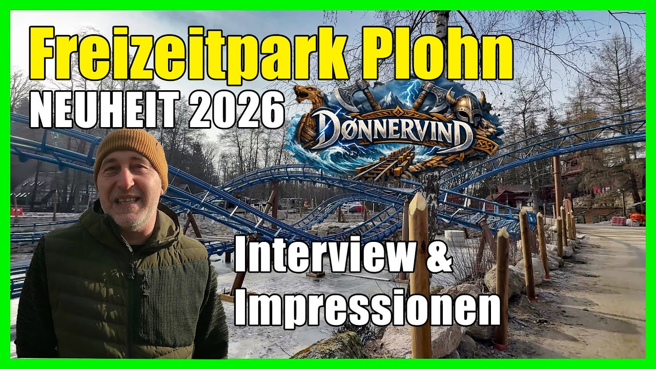 Baustelle D&oslash;nnervind neue Wasserachterbahn Freizeitpark Plohn Mack Rides Launched Water Coaster
