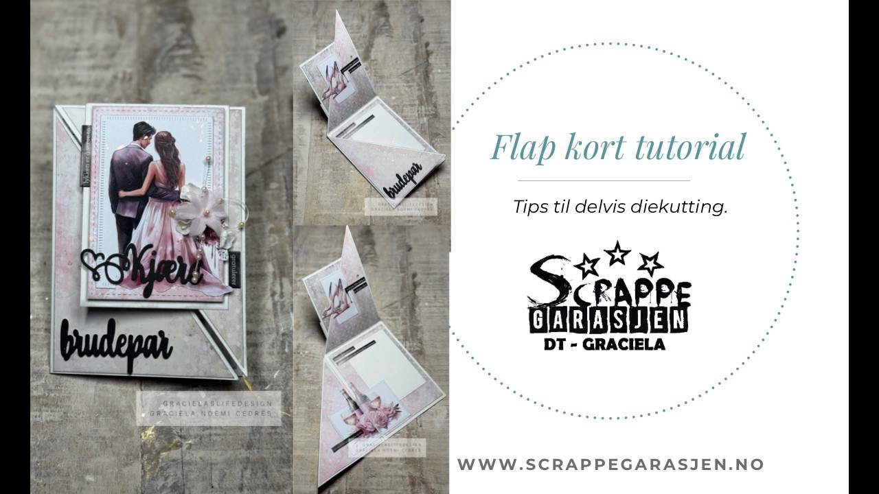 Flap kort og tips til delvis diekutting - Livesending med @gracielanoemicedres