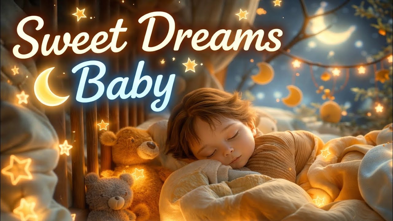 Baby Sleeping Peacefully Under Moon & Stars | Deep Sleep Music for Babies