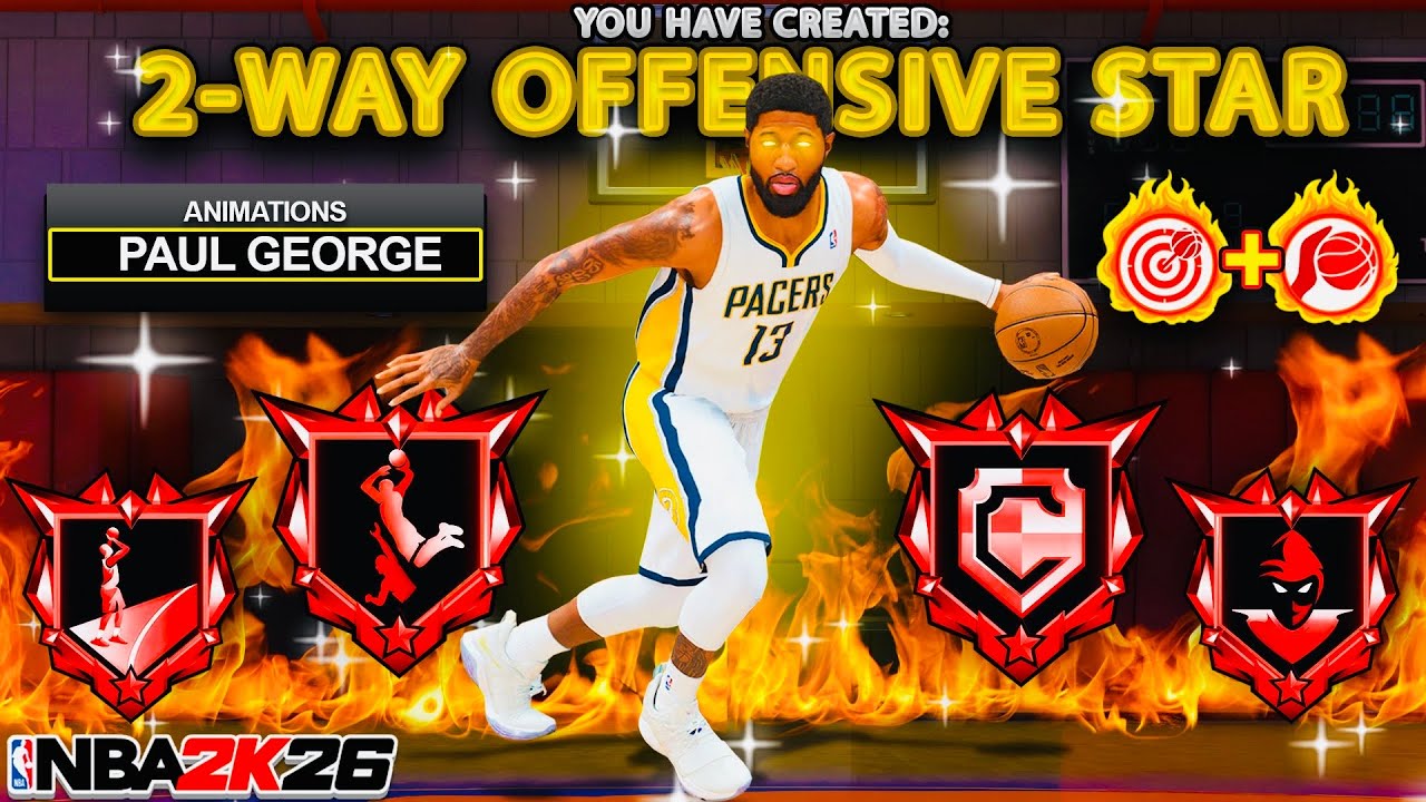 PRIME PAUL GEORGE + ALL SIGNATURE MOVES is UNGUARDABLE in NBA 2K26! BEST 6’8 GUARD BUILD IN 2K26!