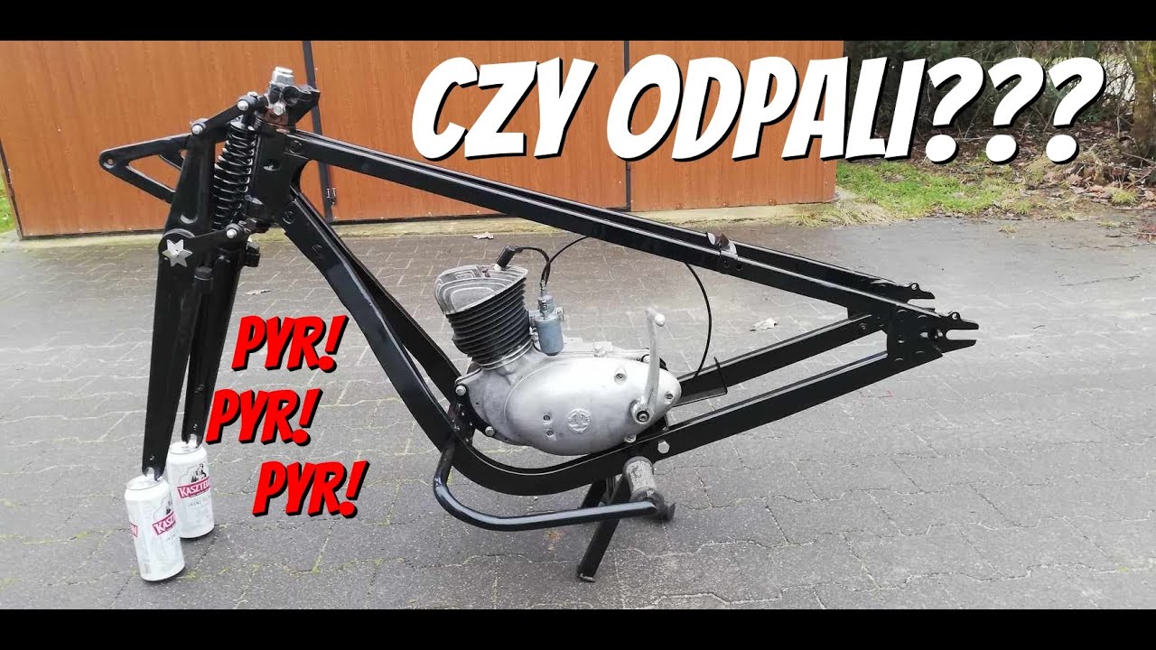 SHL M04 - Pierwsze odpalenie silnika. Jak wygląda lakier proszkowy?