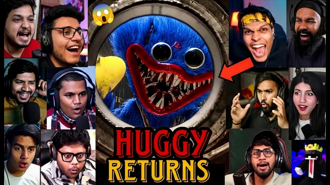 Indian Gamers React to HUGGY WUGGY RETURNS 😱 | Poppy Playtime Chapter 4 