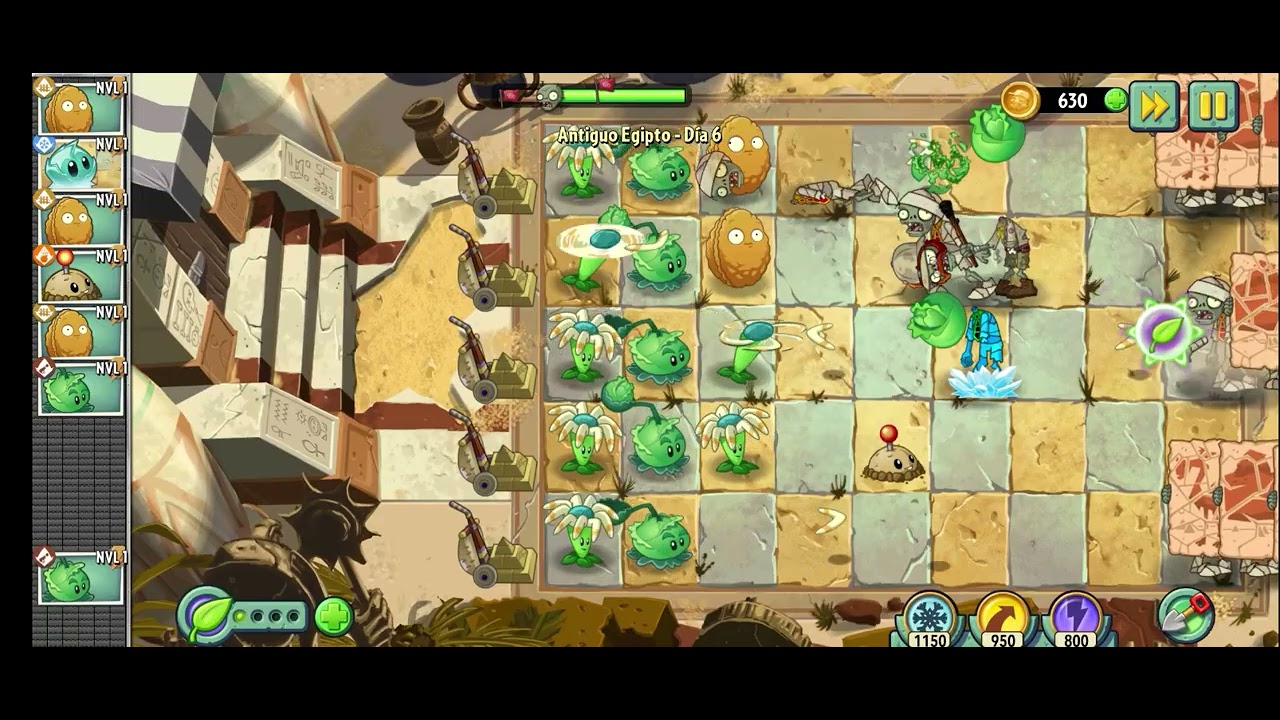 Destruyendo zombies @AuthenticGames @Game9bit @PlantsVsZombies 