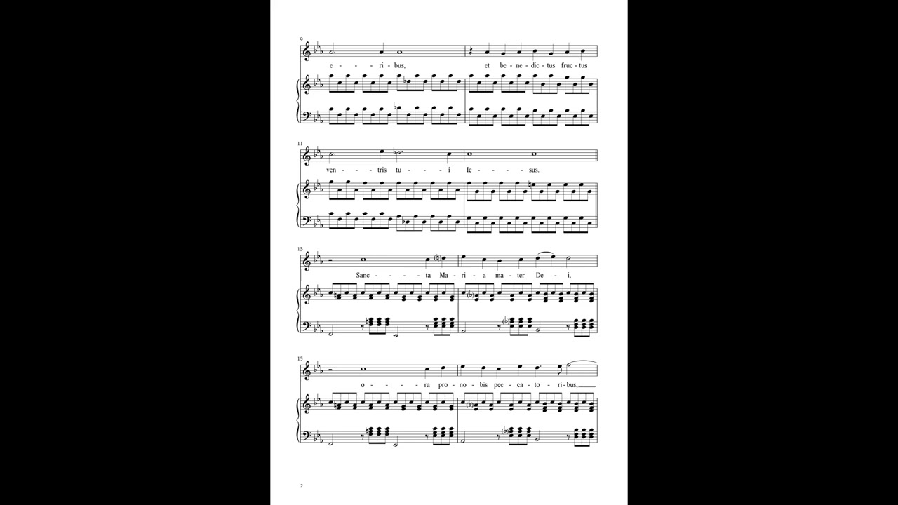 AVE MARIA - for voice and keyboard instrument | CHRISTIAN BLAHA (2019)