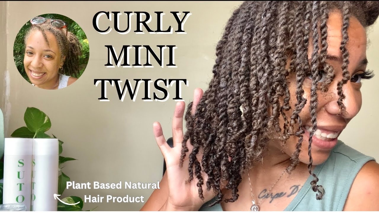 Juicy Curly MINI TWIST ON TYPE 4 NATURAL HAIR | FT. SUTOL HAIR CARE