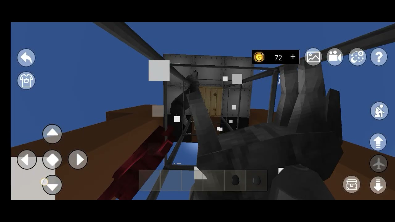 Wolf and player in mini block craft 3d be like: 🤣🤣🤣
