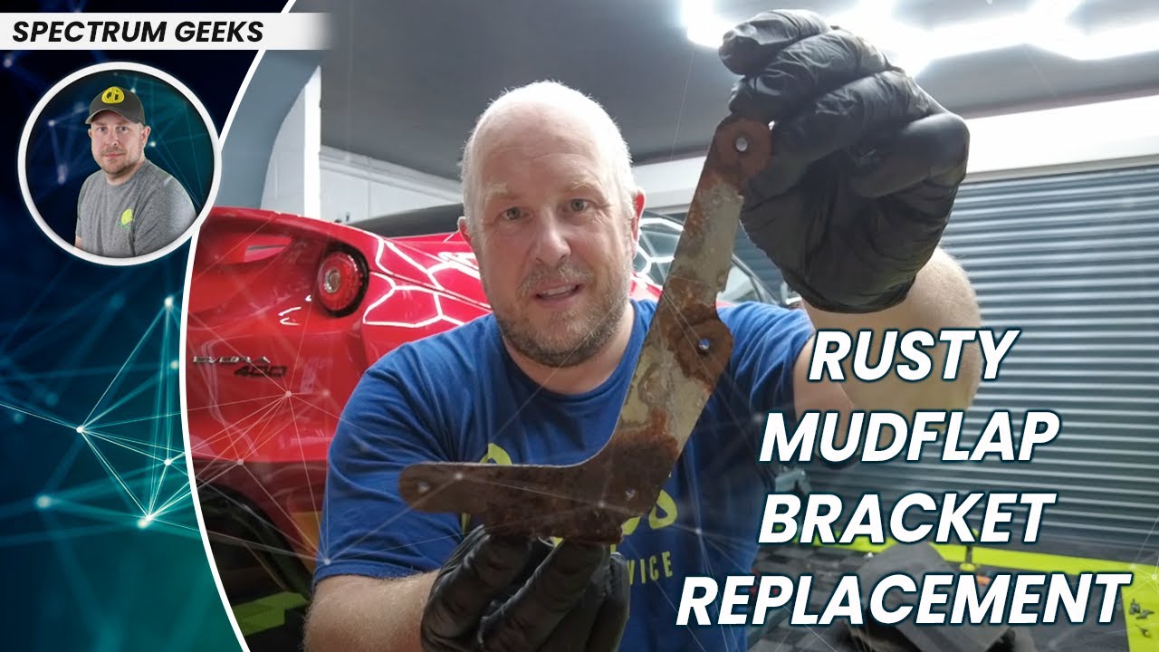 Replacing Rusty Evora 400 Mudflap Brackets // Lotus Maintenance // Lotus Repairs