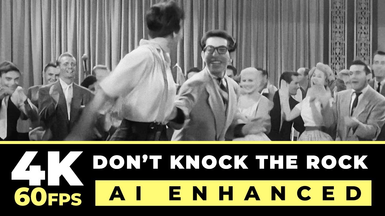 Lindy Hop en Don’t Knock the Rock (1956) 4K 60FPS - Remasterizado por IA