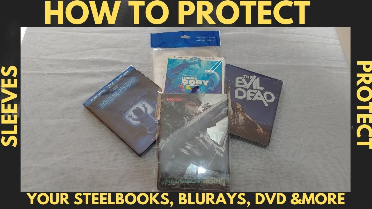 How to protect your Steelbooks, DVD's and more. Plastic Sleeves