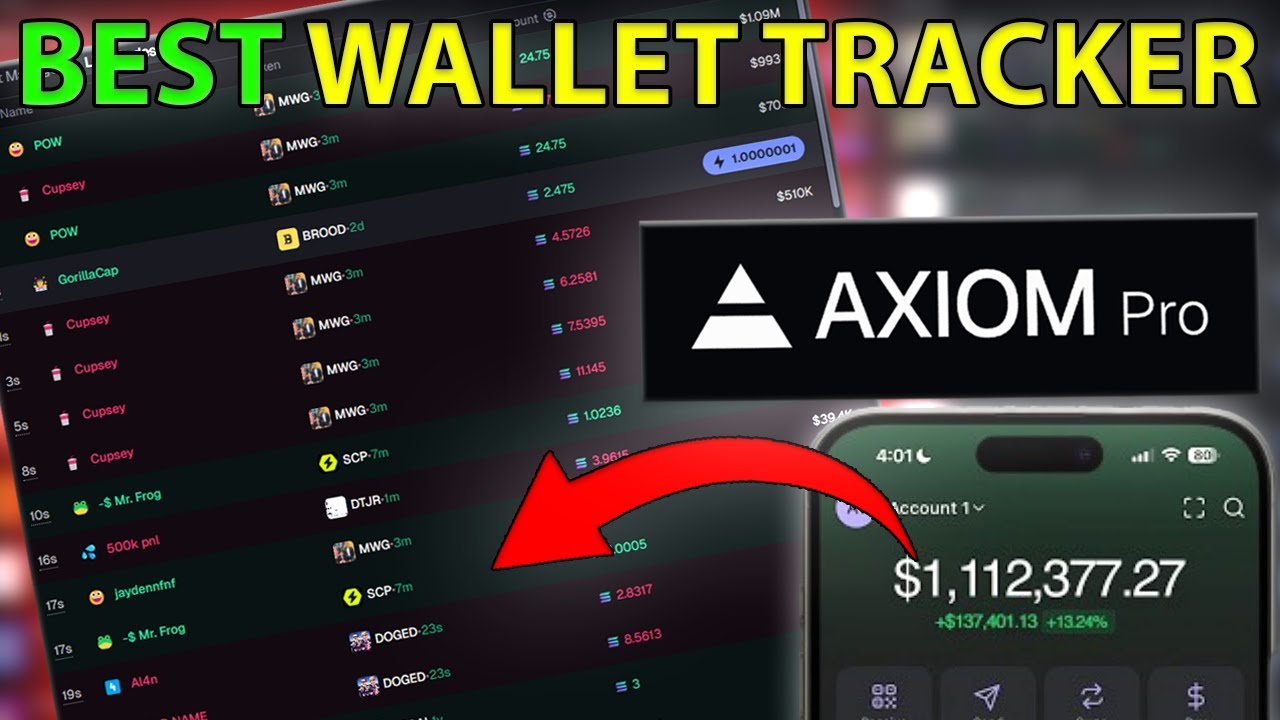 Axiom Wallet Tracker Guide (Track Profitable Wallets - Quicker Than Bullx)