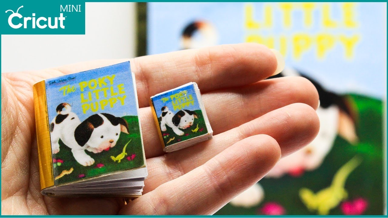 DIY Miniature Books with your Cricut | Dollhouse Printables Tutorial | Mini Brands
