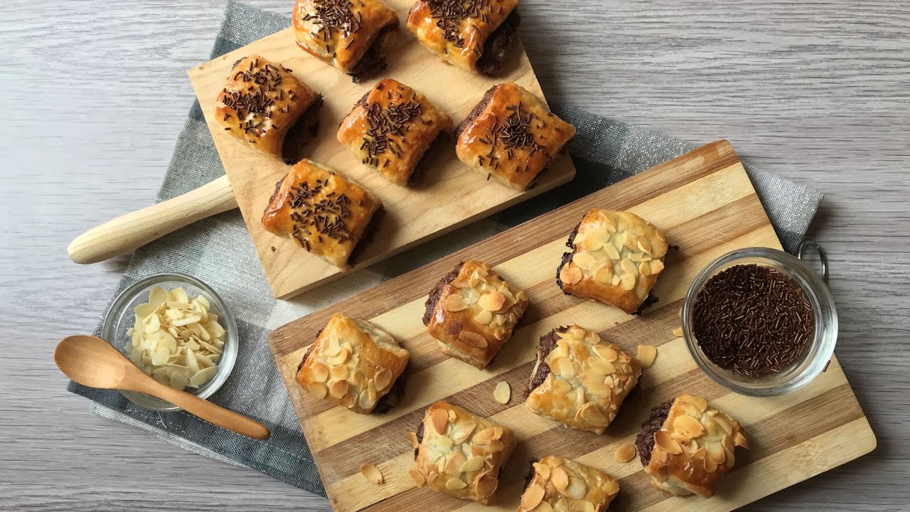 CÓMO HACER MINI NAPOLITANAS DE HOJALDRE CON NUTELLA ¡Receta Fácil y Rápida!
