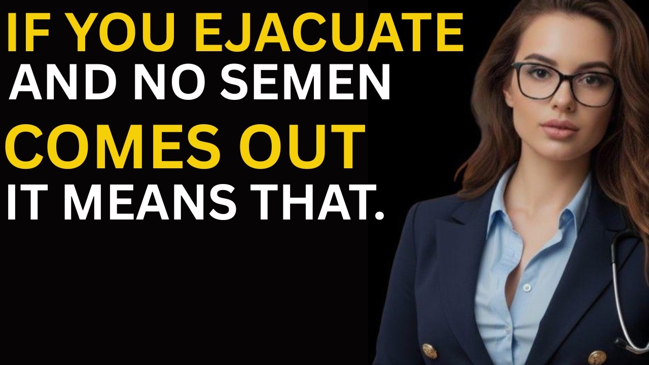 If you are older and do not ejaculate, do so immediately... | Urologist Explains Dr. Mohit Kheera