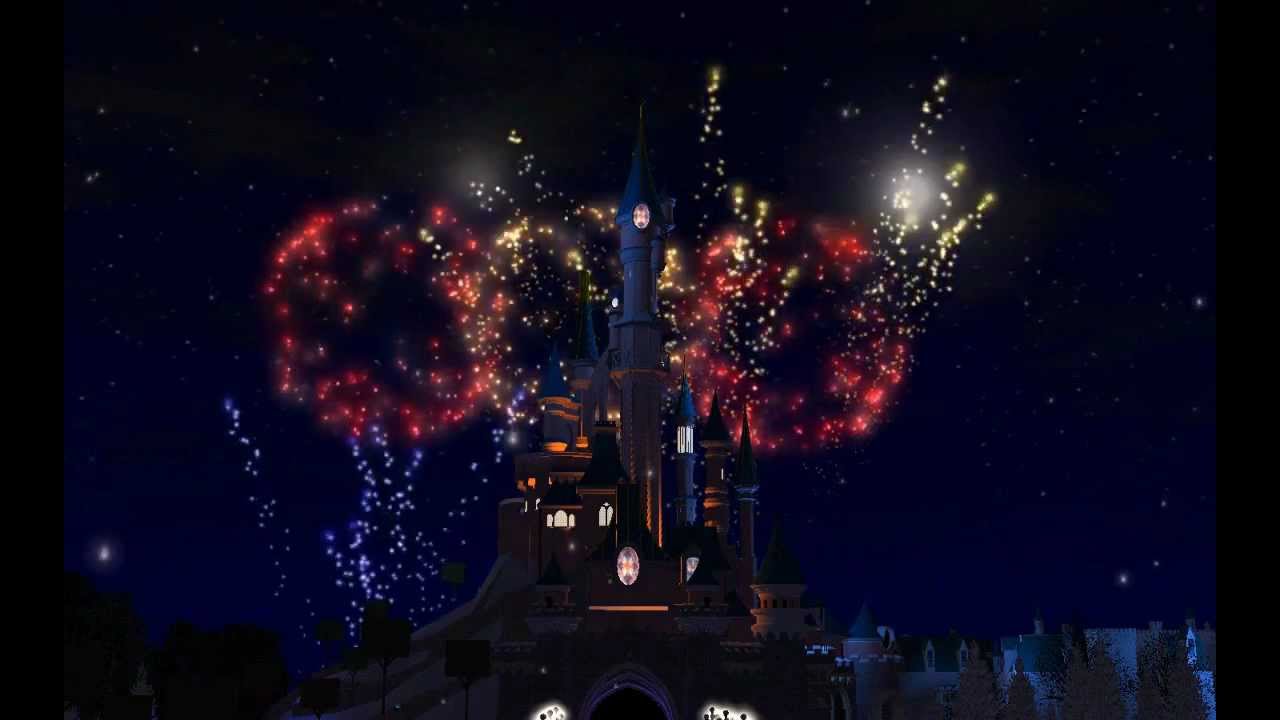 DISNEYLAND CHRISTMAS FIREWORKS [RCT3]