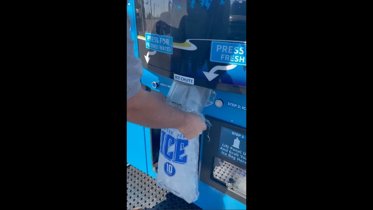Vending Bagged Ice with Self Serve Ice vending Machine.