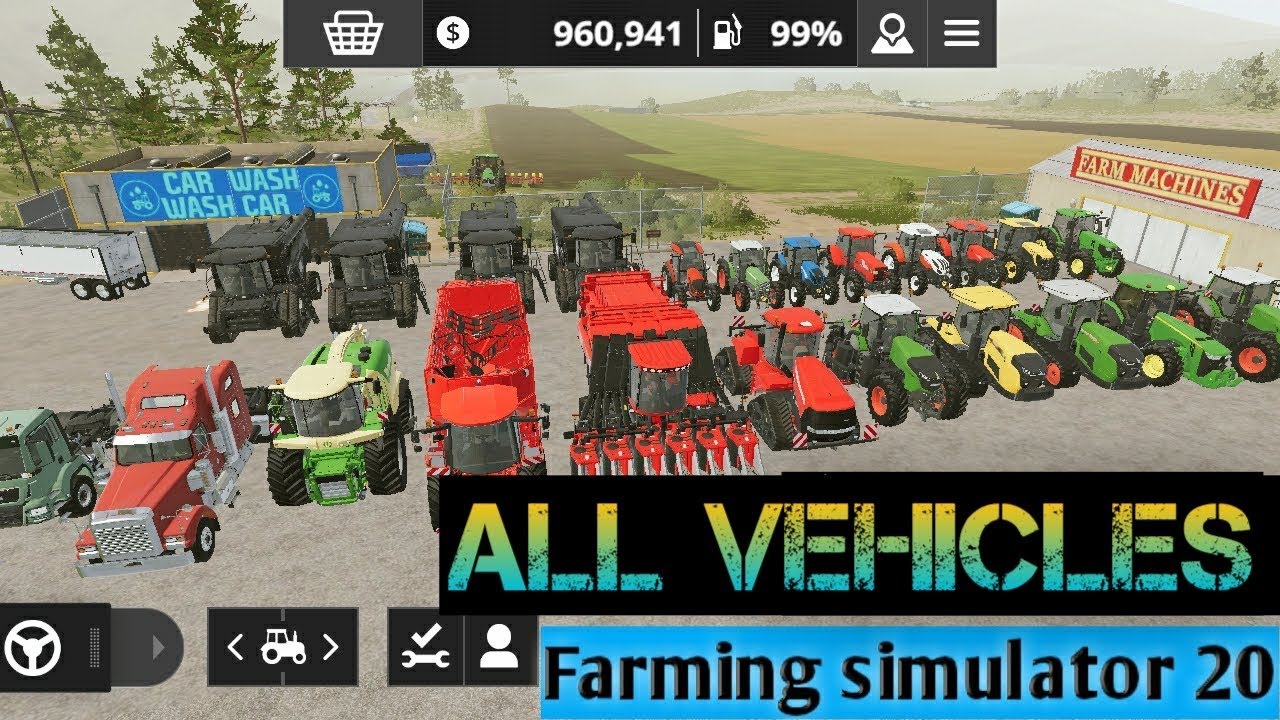 Fs20 || farming simulator 20 all vehicles and tools || game