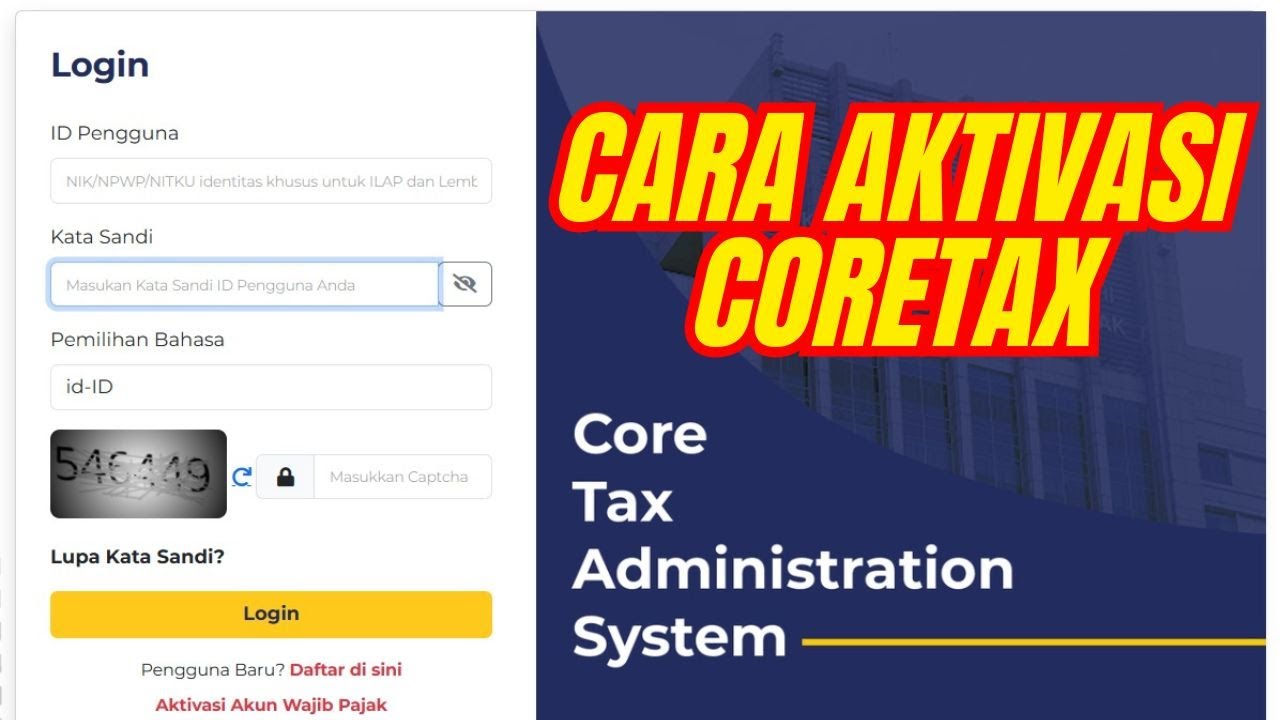 AKTIVASI CORETAX