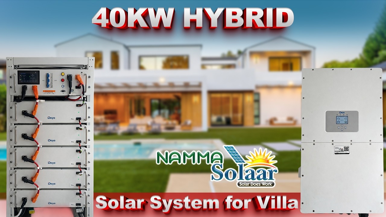 ☀️ 40KW Hybrid Solar System for Villa