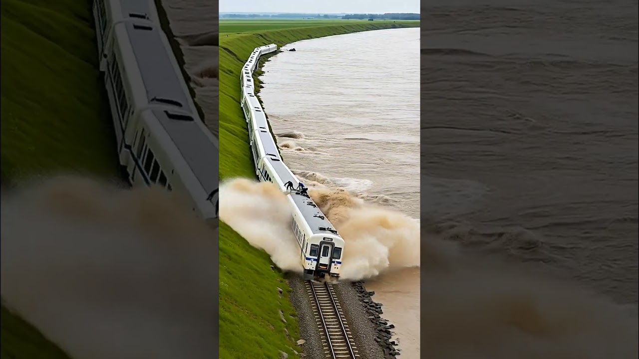Disaster Survivor! Train Nearly Derails 🚨