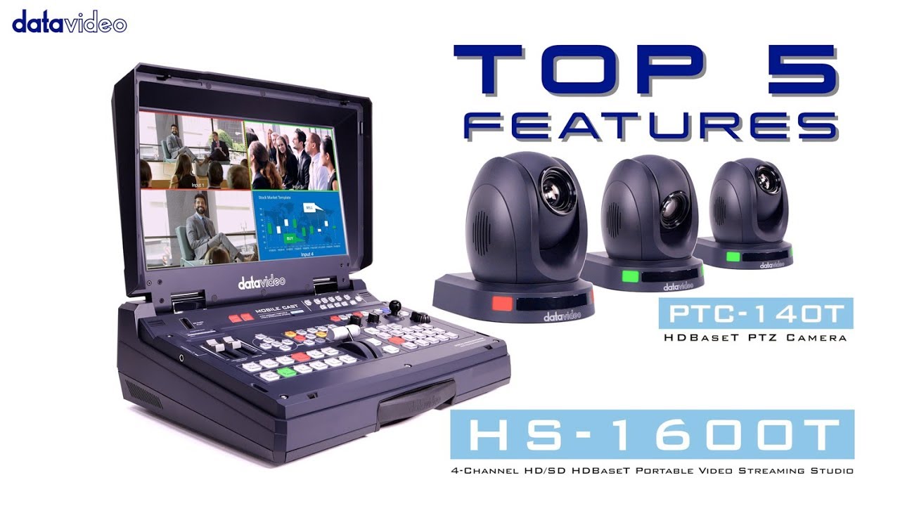 【Official】The Simple Workflow by HS-1600T HDBaseT Portable Video Streaming Studio｜Datavideo