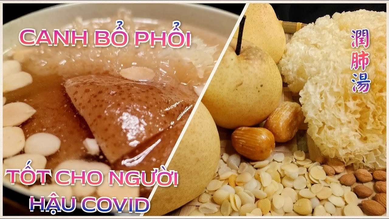 Lê nấu canh này rất tốt cho phổi - Món canh Người Hoa. 雪梨雪耳南北杏湯。