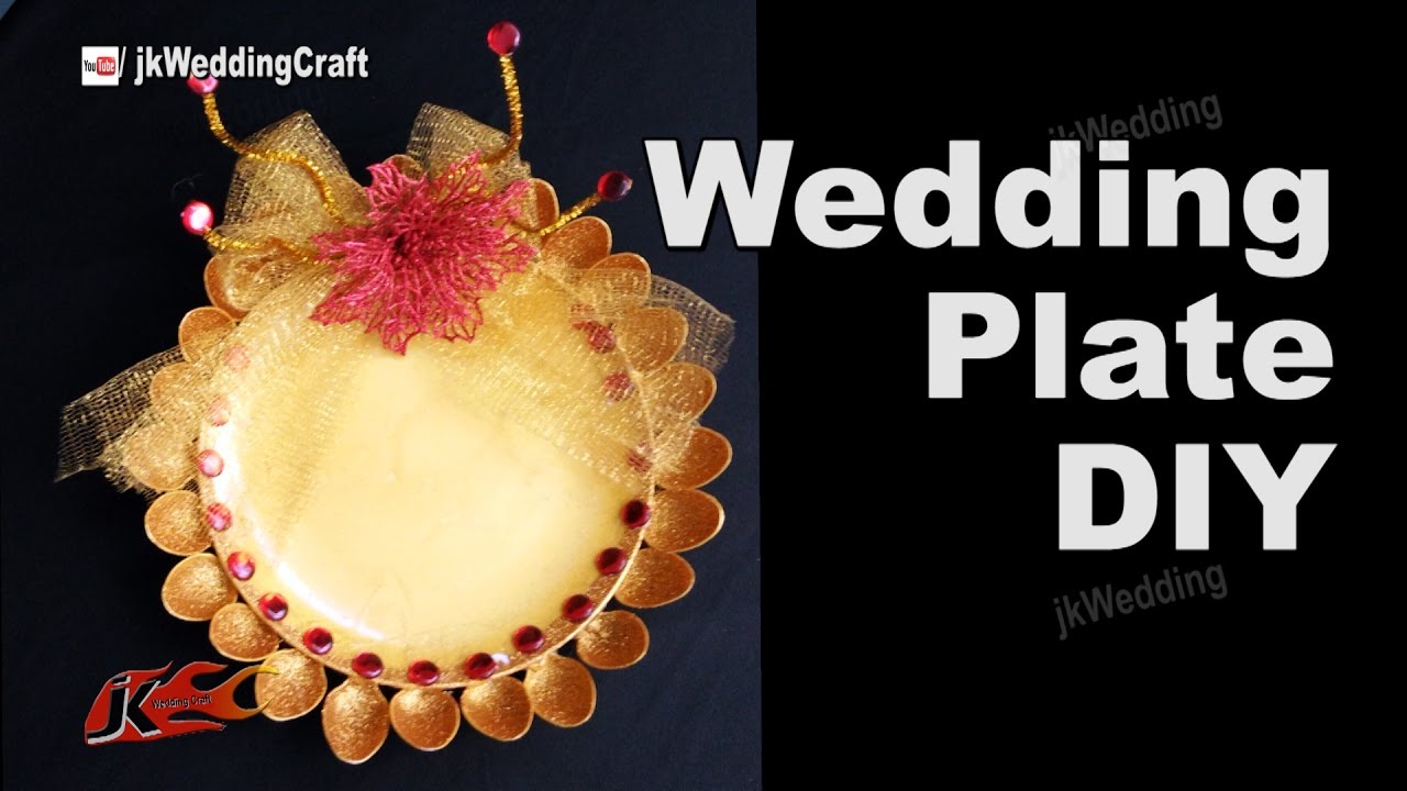 HOW to Make Wedding  Plate | DIY Wedding Tray Decoration ideas  | JKWC116