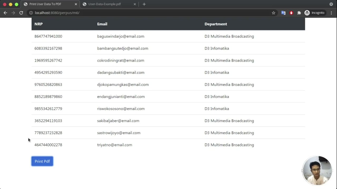 Library PHP | Konversi HTML ke PDF menggunakan Dompdf