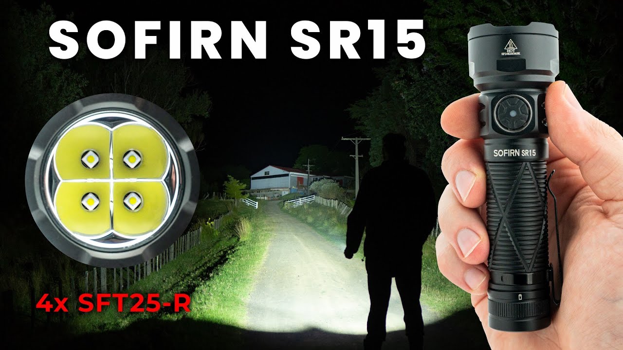 Sofirn SR15, 4x SFT25R, 4500 Lumens, 510m Range, Power Bank (Disappointing)