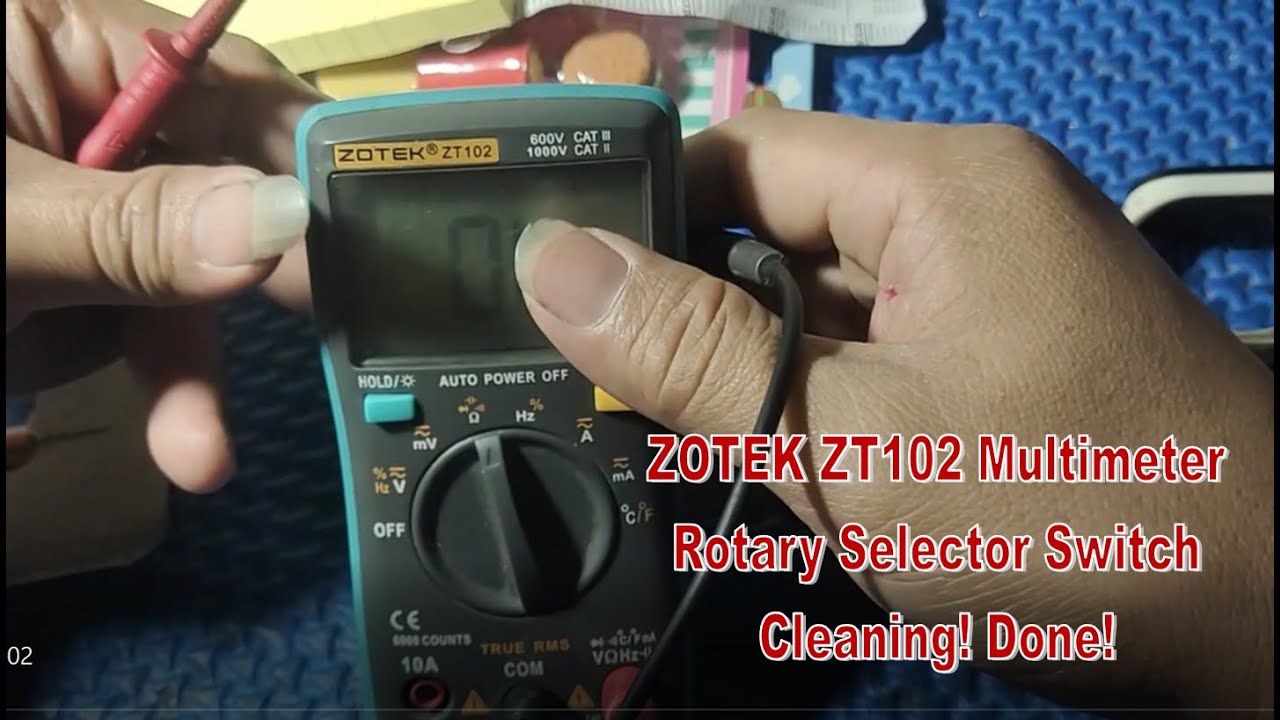 ZOTEK ZT102 Multimeter Rotary Selector Switch Cleaning! Done!