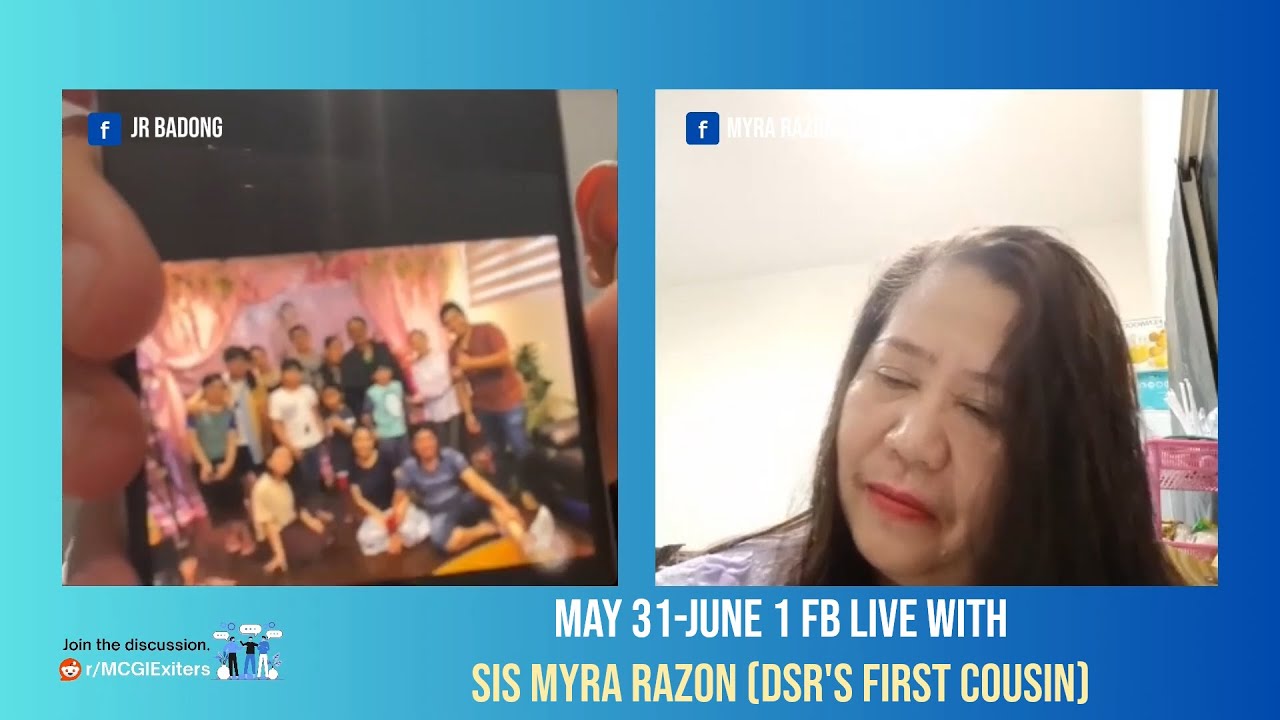 Bro Jr Badong with Sis Myra Razon (DSR's First Cousin) | FB Live May 31 and June 1, 2025
