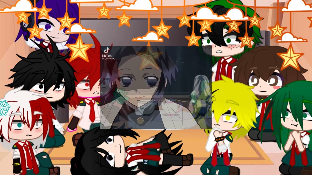 bnha reaccionan a 💢[bakugou] as [shinobu]💢