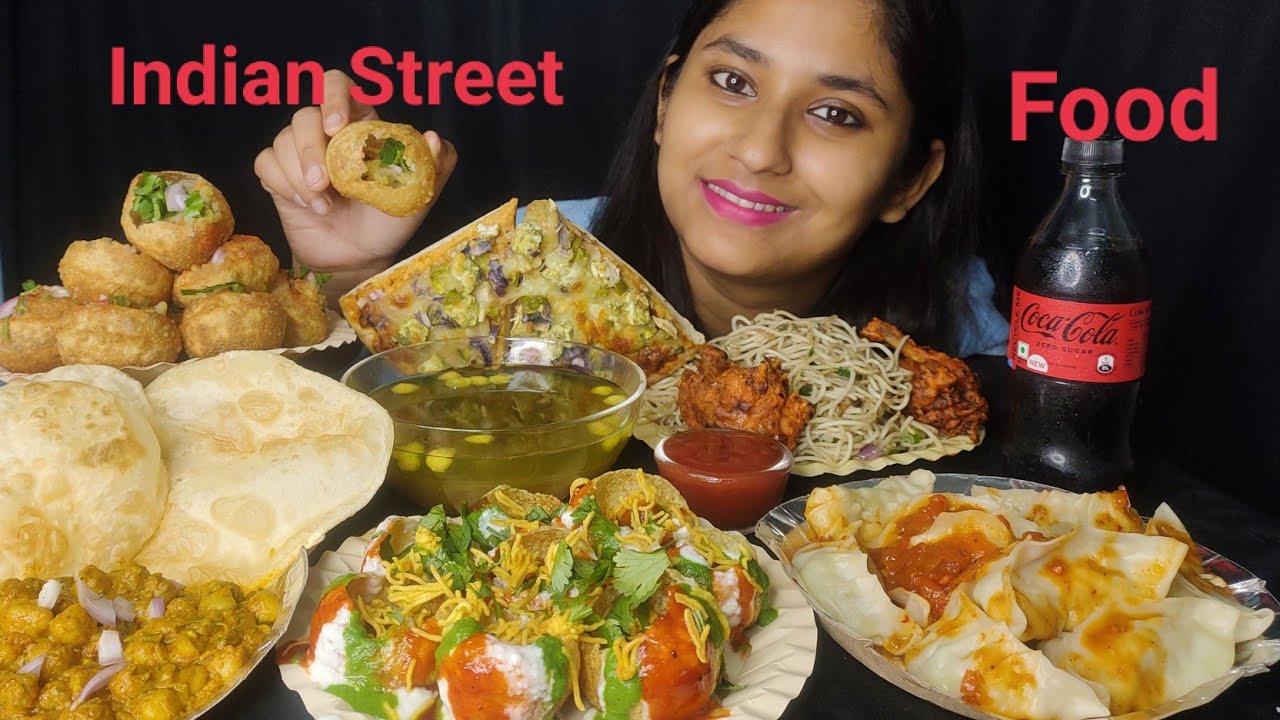 Indian Spicy 🔥Street Food 😋 Panipuri,Dahipuri, Noodles🍝, Chicken Lolipop🍗, Paneer Pesto🍕 Eating 😋
