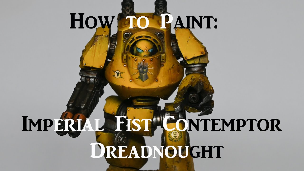 Plastic Imperial Fist Contemptor Dreadnought!