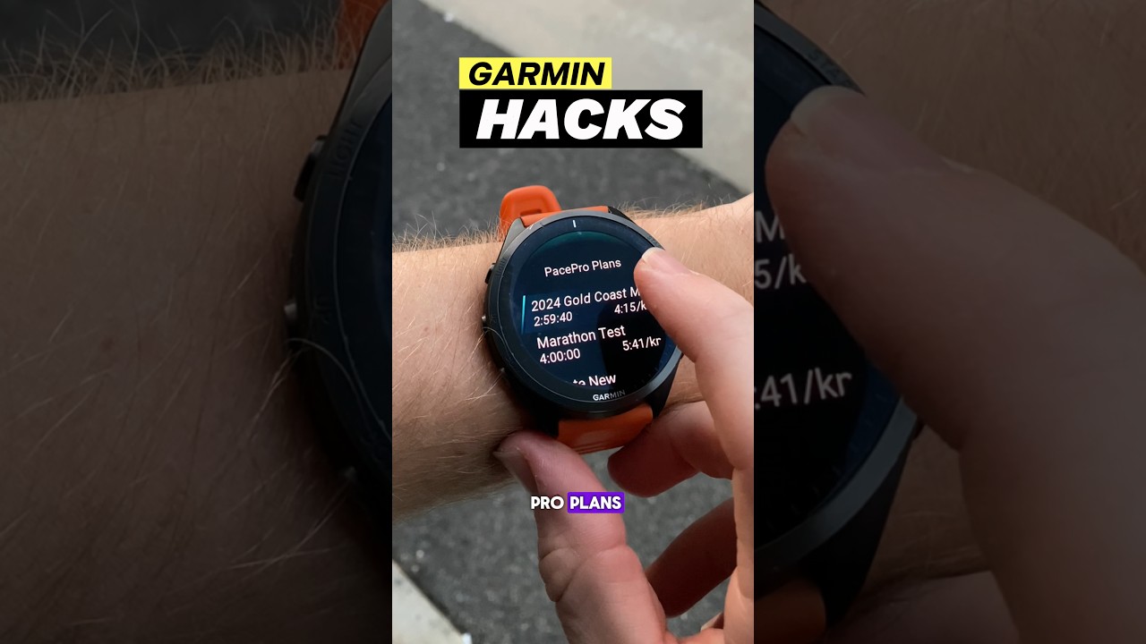 Use this garmin hack to pace your next marathon #runningtips #runningmotivation #garminrunning