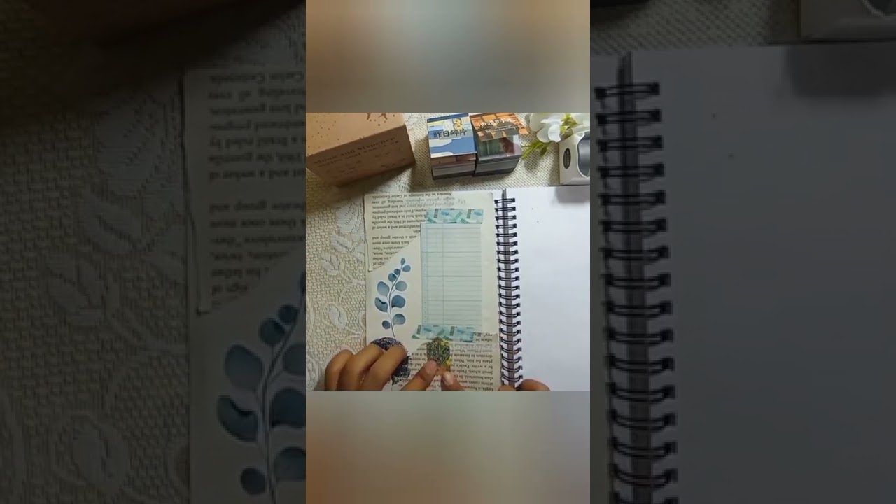 Blue-green color theme 🐋 | ASMR | #asmr #shorts #art #satisfying #quotes #scrapbooking #aesthetic