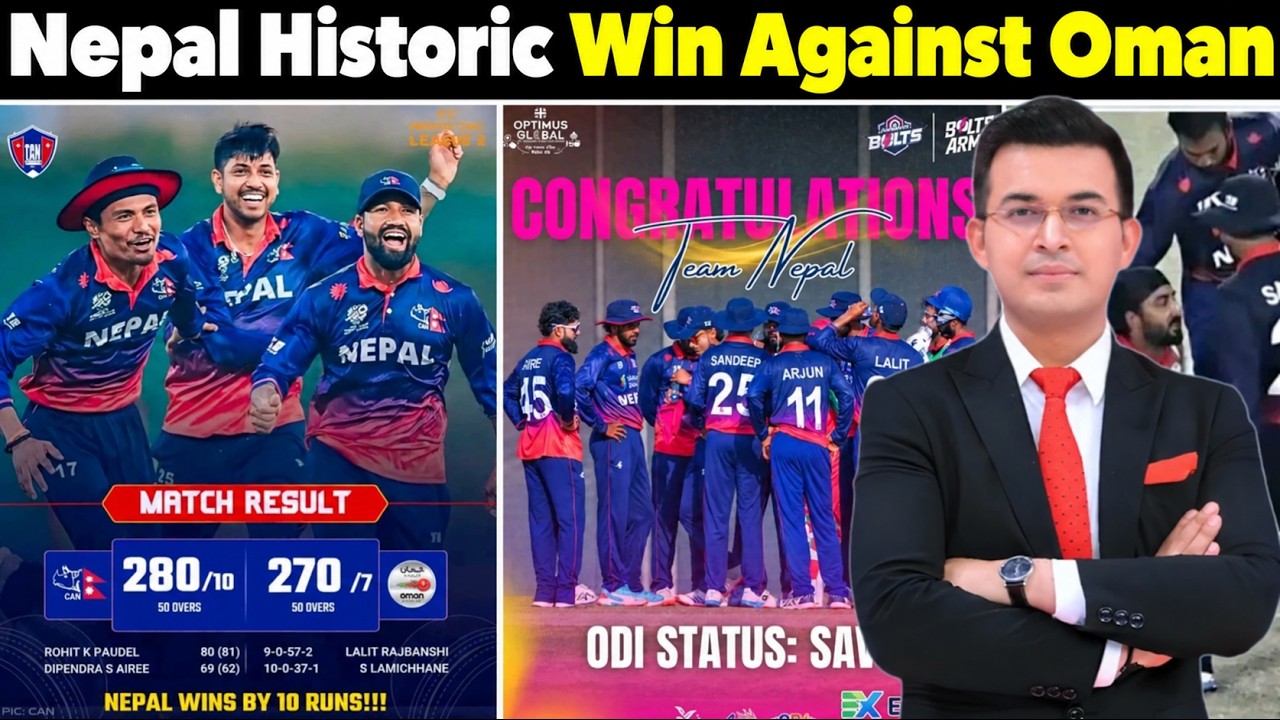 Nepal Create History Against Oman 😱| Stunning 10 Run Victory | Lalit & Sandeep Lamichhane Magic